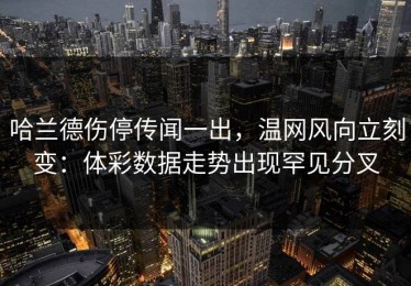 哈兰德伤停传闻一出，温网风向立刻变：体彩数据走势出现罕见分叉
