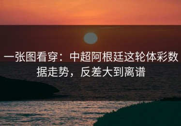 一张图看穿：中超阿根廷这轮体彩数据走势，反差大到离谱