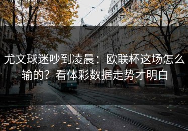 尤文球迷吵到凌晨：欧联杯这场怎么输的？看体彩数据走势才明白