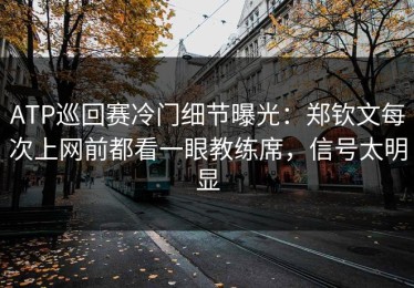 ATP巡回赛冷门细节曝光：郑钦文每次上网前都看一眼教练席，信号太明显